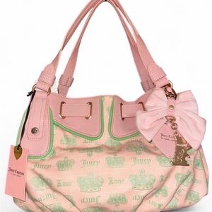 Juicy Couture Exclusive "Juicy Fan Club Satchel" In Pink Diamond